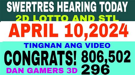 swertres hearing april 10 2024|Swertres Hearing April 10, 2024 Maintain Today .